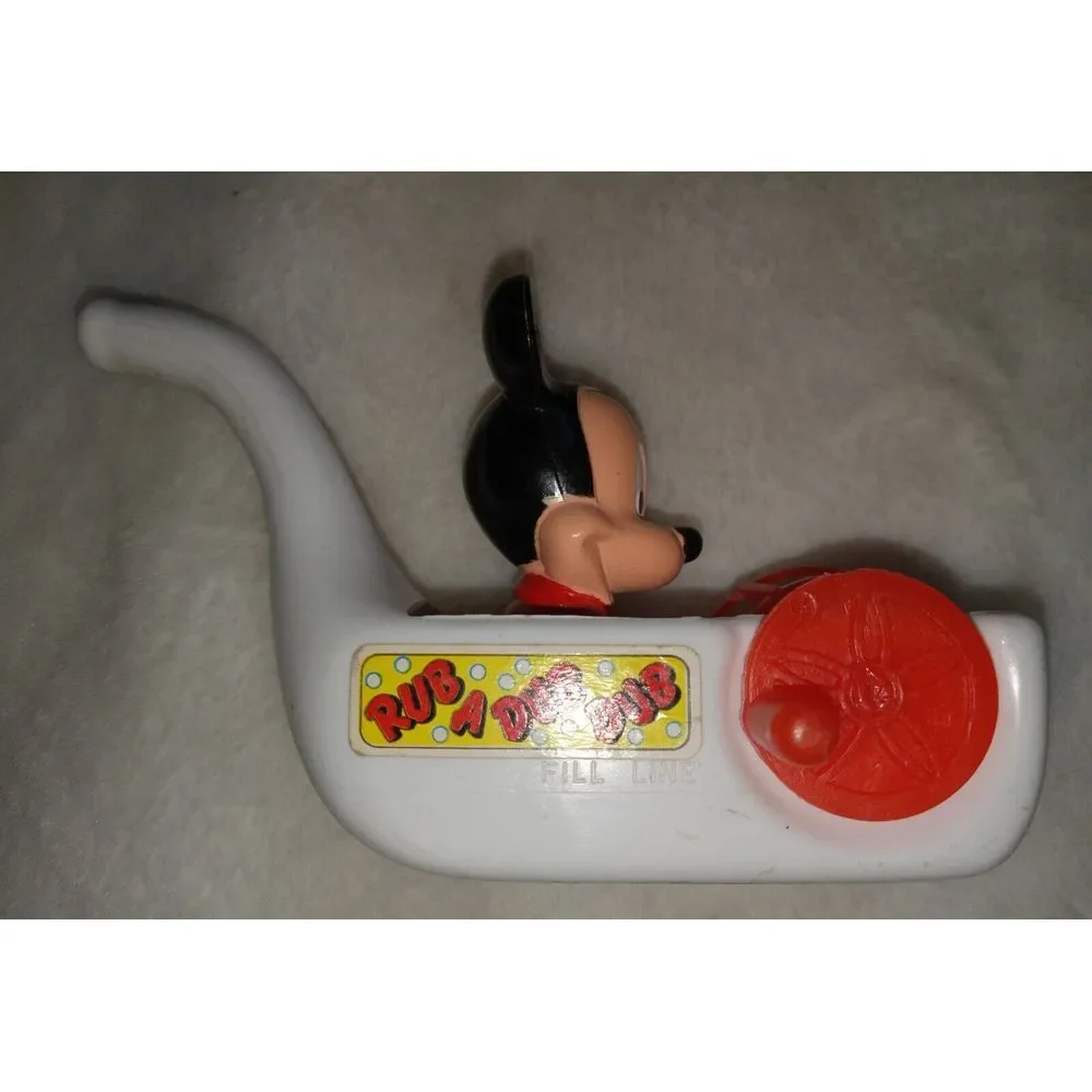 Lot vintage Mickey Mouse Rub-a-Dub Pipe Walt Disney China Mickey‎ Paper Ordament